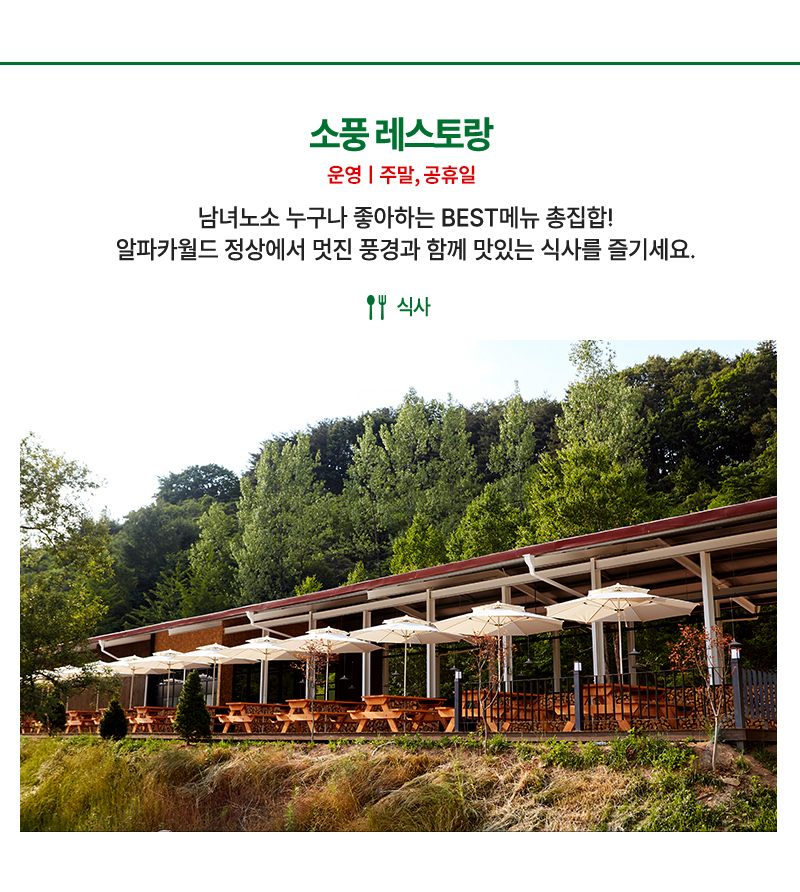 소풍(레스토랑&카페) - 남녀노소 누구나 좋아하는 BEST메뉴 총집합!